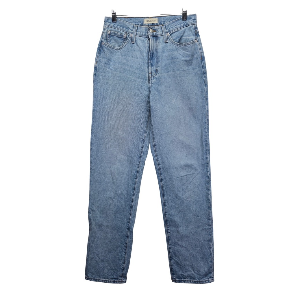 Madewell Perfect Vintage Straight Jean Light Wash Womens Size 27T Tall Retro